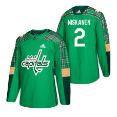 Washington Capitals #2 Matt Niskanen 2018 St. Patrick's Day Jersey Green