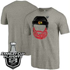 Chicago Blackhawks Gray 2017 Stanley Cup PLayoff T-shirt