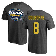 Colorado Avalanche Gray Joe Colborne #8 2017 Global Series T-shirt