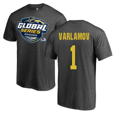 Colorado Avalanche Gray Semyon Varlamov #1 2017 Global Series T-shirt