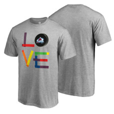 Colorado Avalanche Heather Gray Hockey Is For Everyone Love Square Short Sleeve T-shirt