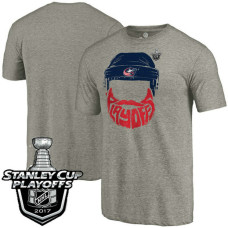 Columbus Blue Jackets Gray 2017 Stanley Cup PLayoff T-shirt