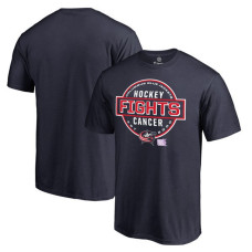 Columbus Blue Jackets Navy Hockey Fights Cancer T-shirt