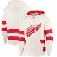 Detroit Red Wings Cream Pullover Jersey Hoodie