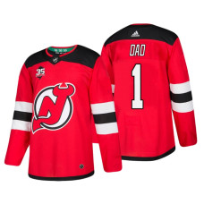 New Jersey Devils Father's Day #1 Dad Jersey Red