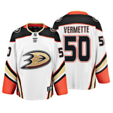 Anaheim Ducks Antoine Vermette Fanatics Branded Breakaway White Away Jersey