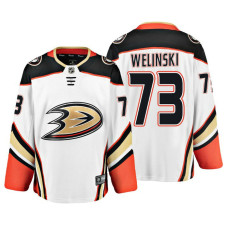 Anaheim Ducks Andy Welinski Fanatics Branded Breakaway White Away Jersey