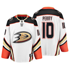 Anaheim Ducks #10 Corey Perry Fanatics Branded Breakaway White Away Jersey