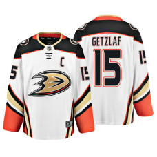 Anaheim Ducks Ryan Getzlaf Fanatics Branded Breakaway White Away Jersey