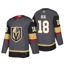 Vegas Golden Knights #18 James Neal Home Authentic Player Grey jersey