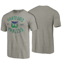 Hartford Whalers Gray Heritage Rinkside Throwback T-shirt