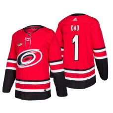 Carolina Hurricanes Father's Day #1 Dad Jersey Red