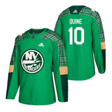 New York Islanders #10 Alan Quine 2018 St. Patrick's Day Green Jersey