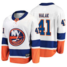 New York Islanders Jaroslav Halak 2018 Fanatics Branded Breakaway White Away Jersey