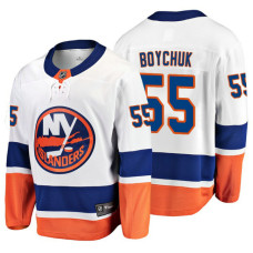 New York Islanders Johnny Boychuk 2018 Fanatics Branded Breakaway White Away Jersey