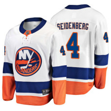 New York Islanders Dennis Seidenberg 2018 Fanatics Branded Breakaway White Away Jersey