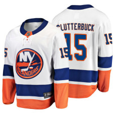 New York Islanders Cal Clutterbuck 2018 Fanatics Branded Breakaway White Away Jersey