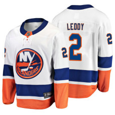 New York Islanders Nick Leddy 2018 Fanatics Branded Breakaway White Away Jersey