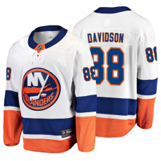 New York Islanders Brandon Davidson 2018 Fanatics Branded Breakaway White Away Jersey