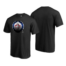 Winnipeg Jets Midnight Mascot Black T-Shirt