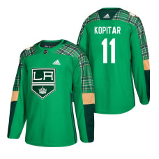 Los Angeles Kings #11 Anze Kopitar 2018 St. Patrick's Day Green Jersey