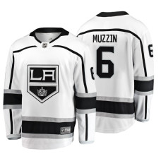 Los Angeles Kings Jake Muzzin Fanatics Branded Breakaway White Away Jersey