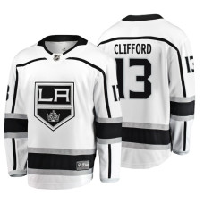 Los Angeles Kings Kyle Clifford Fanatics Branded Breakaway White Away Jersey