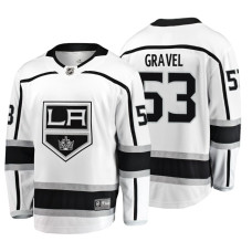 Los Angeles Kings Kevin Gravel Fanatics Branded Breakaway White Away Jersey