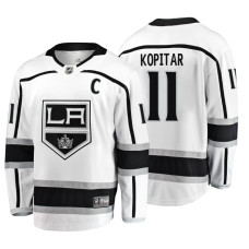 Los Angeles Kings Anze Kopitar Fanatics Branded Breakaway White Away Jersey