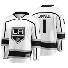 Los Angeles Kings Jack Campbell Fanatics Branded Breakaway White Away Jersey