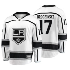 Los Angeles Kings Jonny Brodzinski Fanatics Branded Breakaway White Away Jersey