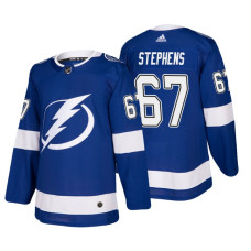 Tampa Bay Lightning #67 Mitchell Stephens Home Authentic Player Blue Jersey 2022 Stanley Cup Finals Patch