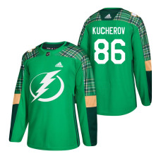 Tampa Bay Lightning #86 Nikita Kucherov 2018 St. Patrick's Day Green Jersey