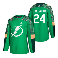 Tampa Bay Lightning #24 Ryan Callahan 2018 St. Patrick's Day Green Jersey