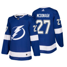 Tampa Bay Lightning #27 Ryan McDonagh Home Authentic Player Blue jersey