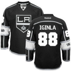 Los Angeles Kings Jarome Iginla #88 Black Anniversary Patch Jersey