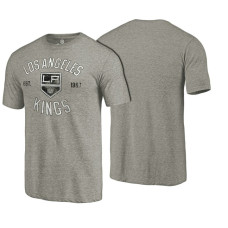 Los Angeles Kings Gray Heritage Rinkside Throwback T-shirt