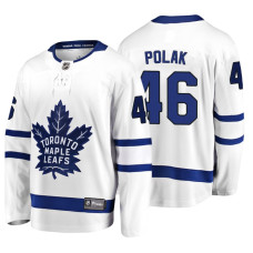 Toronto Maple Leafs #46 Roman Polak 2018 Fanatics Branded Breakaway White Away jersey