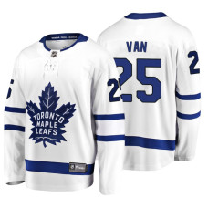 Toronto Maple Leafs #25 James van 2018 Fanatics Branded Breakaway White Away jersey