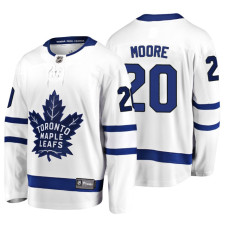 Toronto Maple Leafs #20 Dominic Moore 2018 Fanatics Branded Breakaway White Away jersey