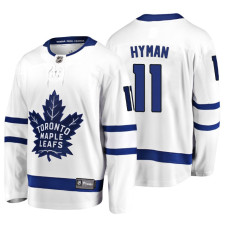 Toronto Maple Leafs #11 Zach Hyman 2018 Fanatics Branded Breakaway White Away jersey