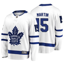 Toronto Maple Leafs #15 Matt Martin 2018 Fanatics Branded Breakaway White Away jersey