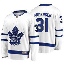 Toronto Maple Leafs #31 Frederik Andersen 2018 Fanatics Branded Breakaway White Away jersey