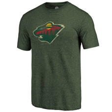 Minnesota Wild Green Team Primary Logo Crew Neck T-shirt