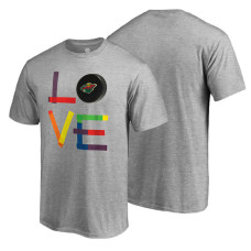 Minnesota Wild Heather Gray Hockey Is For Everyone Love Square Short Sleeve T-shirt