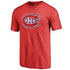 Montreal Canadiens Red Team Primary Logo Crew Neck T-shirt