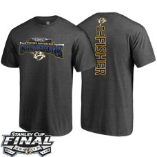 Nashville Predators Dark Gray Mike Fisher #12 Player T-shirt 2017 Stanley Cup Final Bound