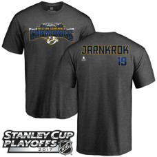 Nashville Predators Gray Calle Jarnkrok #19 T-shirt 2017 Stanley Cup Playoff Western Champions