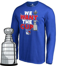 New York Rangers Black 2017 Stanley Cup Long Sleeve We Want The Cup T-shirt