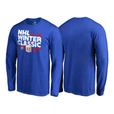 New York Rangers Blue 2018 Winter Classic Ice Long Sleeve T-Shirt